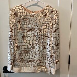 William Pearson Ladies Skirt/Top Combo.  Top is Cream and‎ Brown.